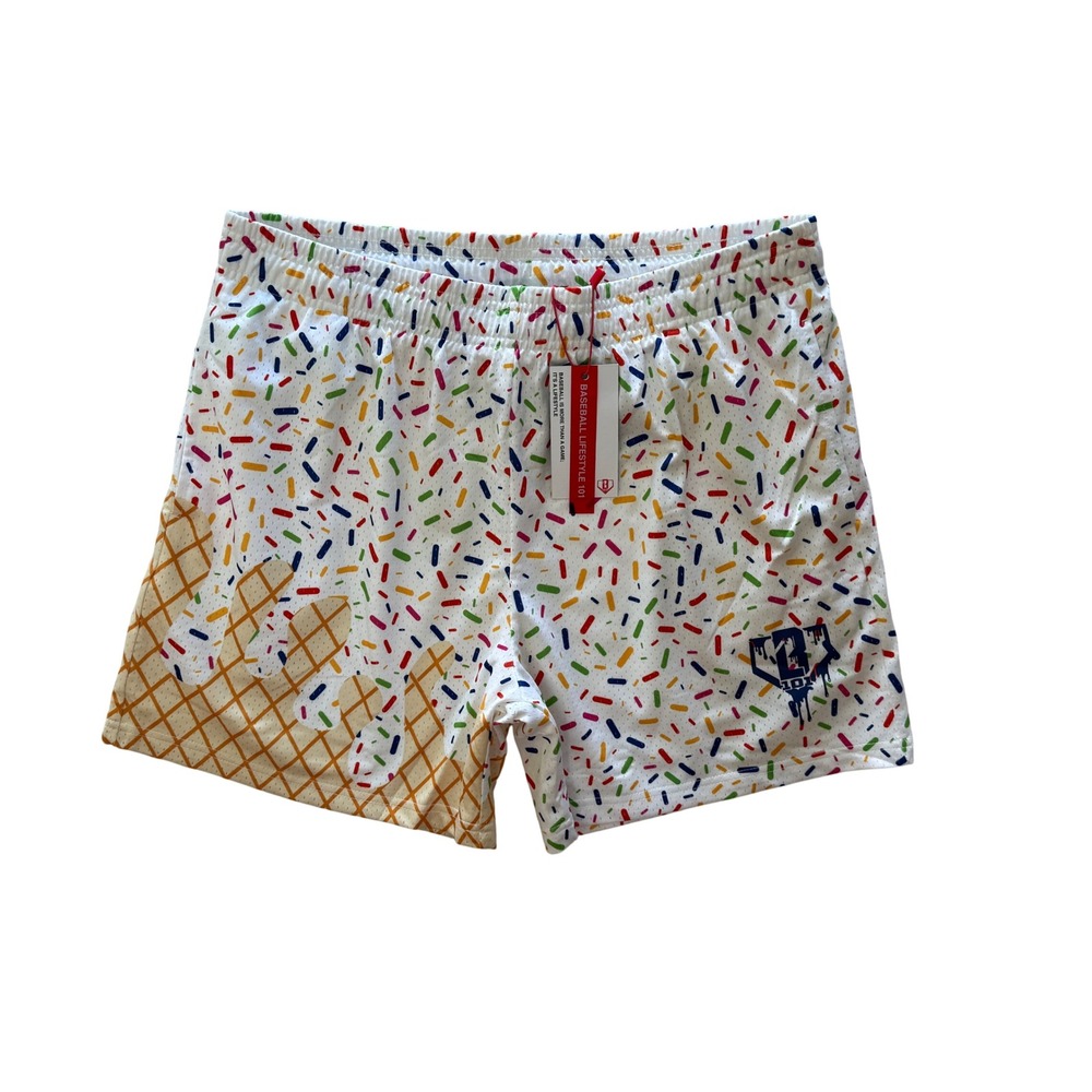 NWT Baseball LS 101 Ice Cream Shorts, Vanilla, Men's Size Large
